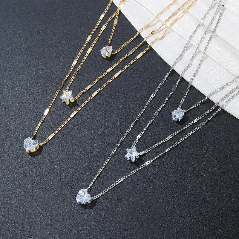 Collier ras du cou tendance pour femmes  Acier inoxydable